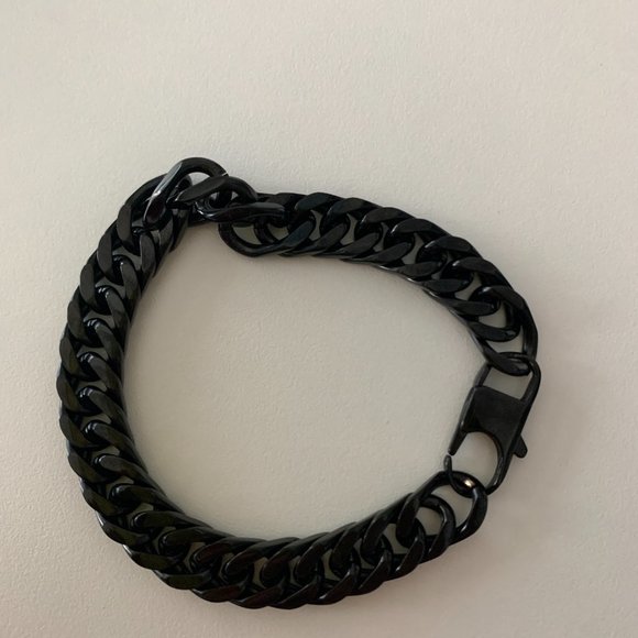 Black JewelryWe Chain Shiny Bracelet - Picture 4 of 8